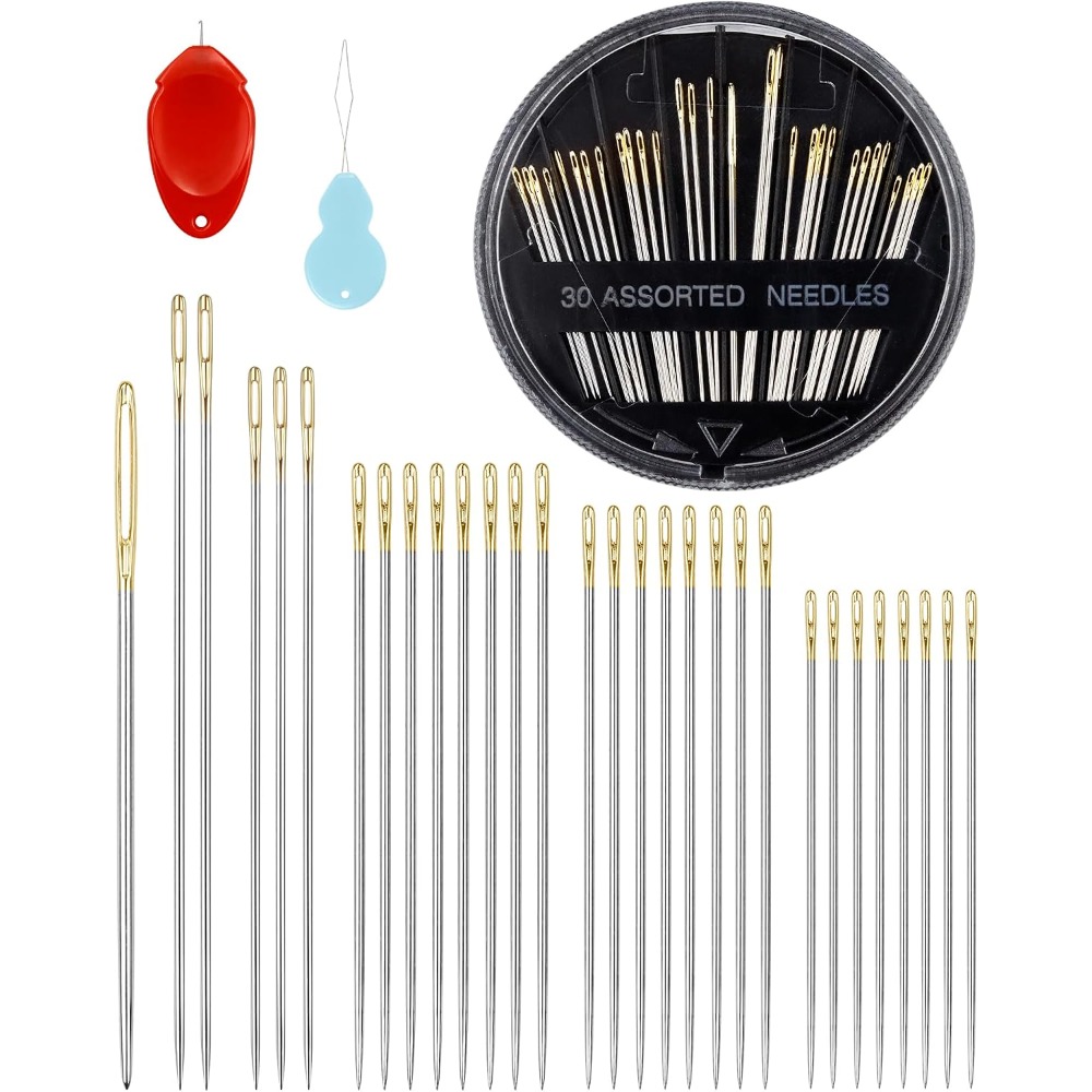 Juego de 30 Agujas de Coser a  - Embroidery Needles reseña y precio