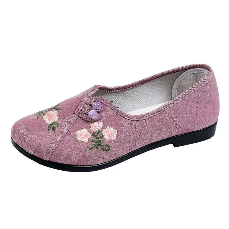 Zapatos planos de estilo chino - Embroidery Fabric reseña y precio