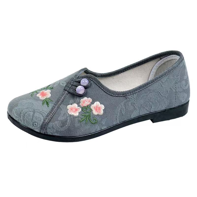 Zapatos planos de estilo chino - Embroidery Fabric reseña y precio