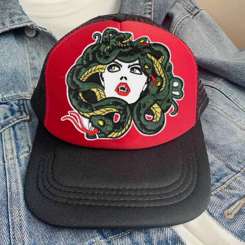 Parche bordado de dibujos anim - Embroidery Hat Machine reseña y precio
