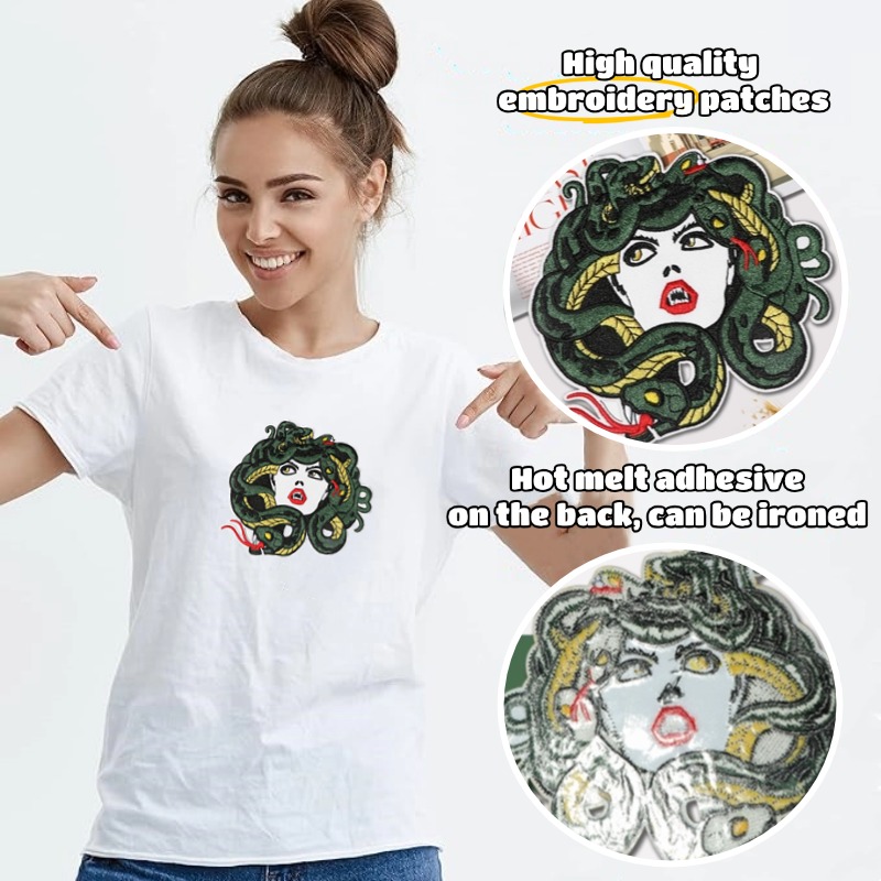 Parche bordado de dibujos anim - Embroidery Hat Machine reseña y precio