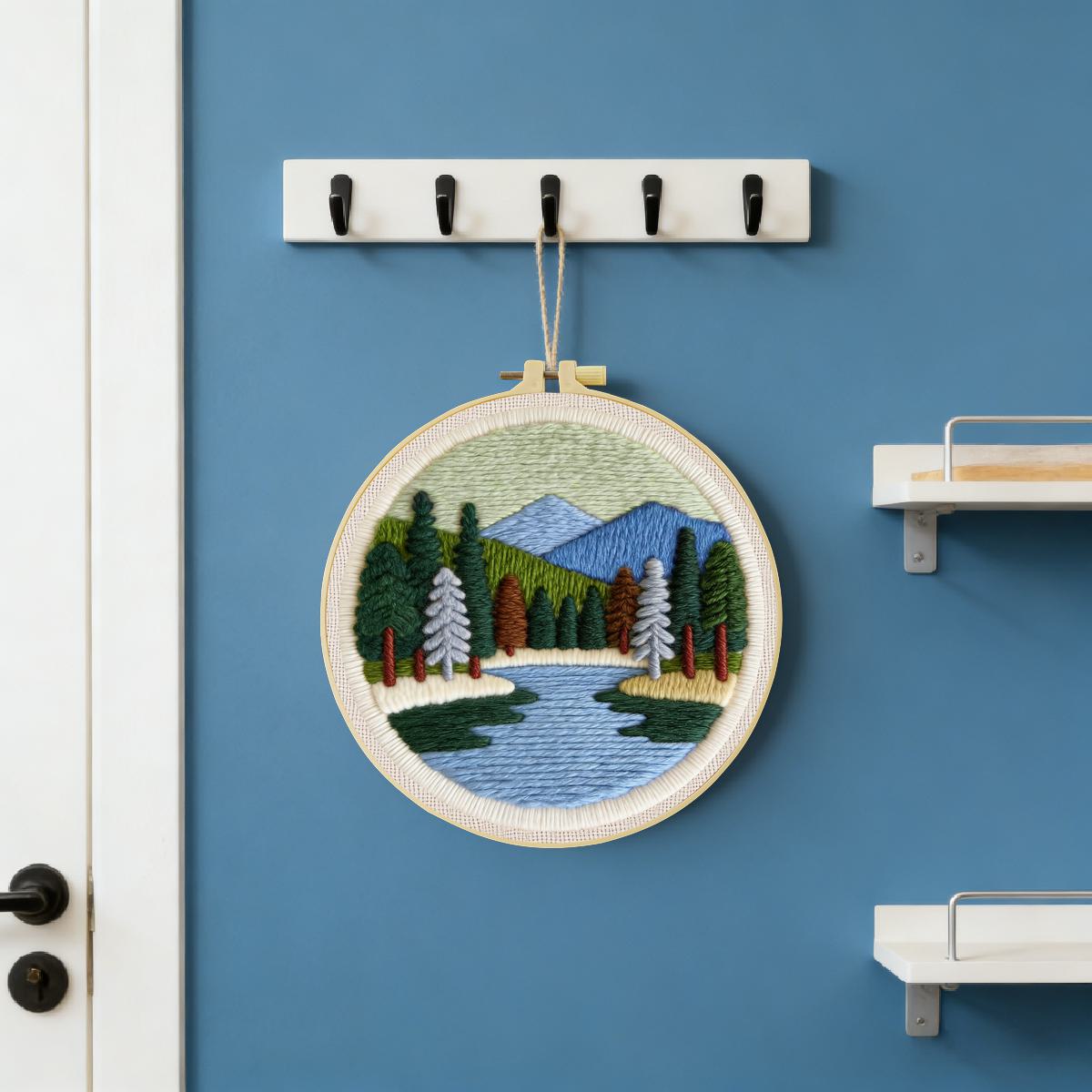 Kit de Bordado Punch Needle de - Printed Embroidery Kit reseña y precio