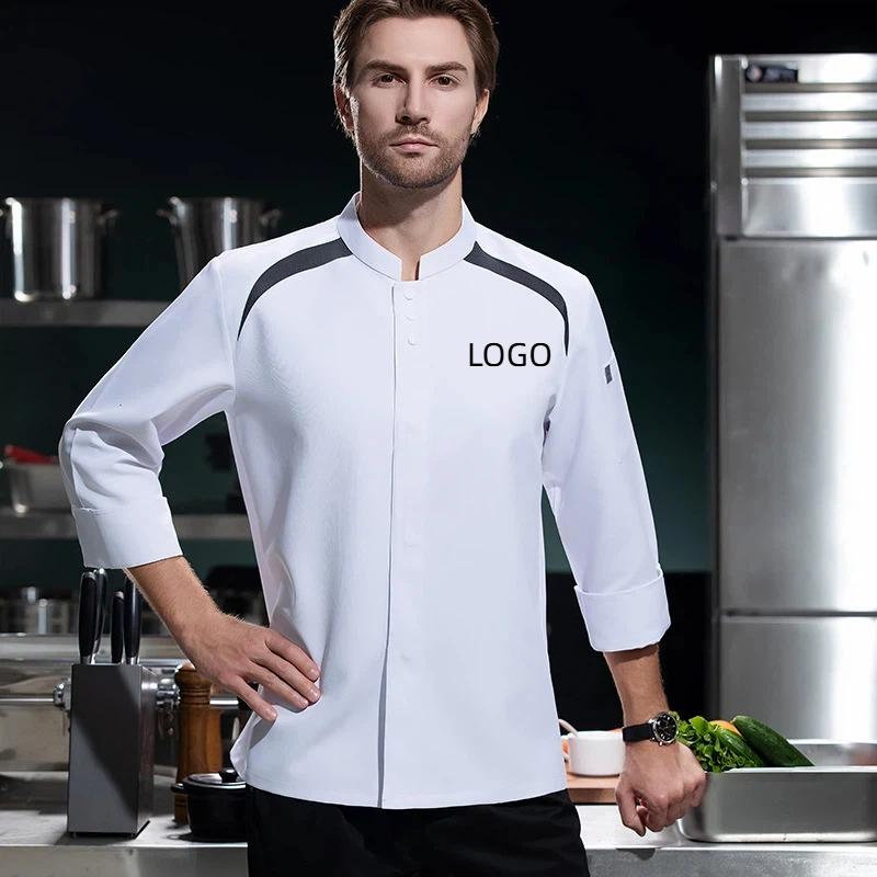 Uniforme de Chef de manga larg - Embroidery Kitchen reseña y precio