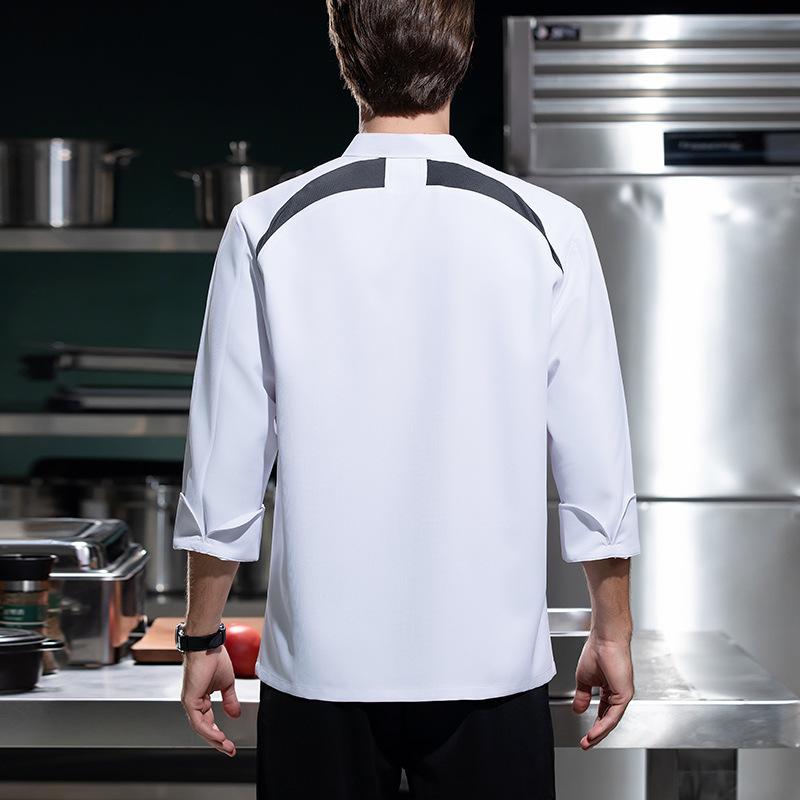Uniforme de Chef de manga larg - Embroidery Kitchen reseña y precio