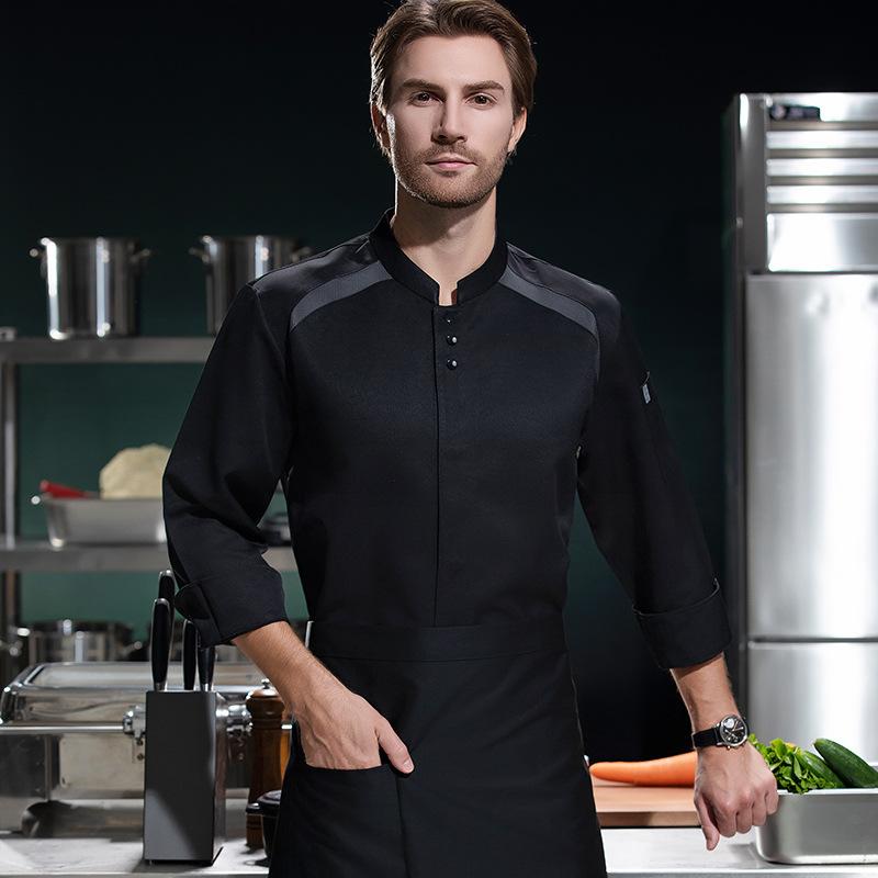 Uniforme de Chef de manga larg - Embroidery Kitchen reseña y precio