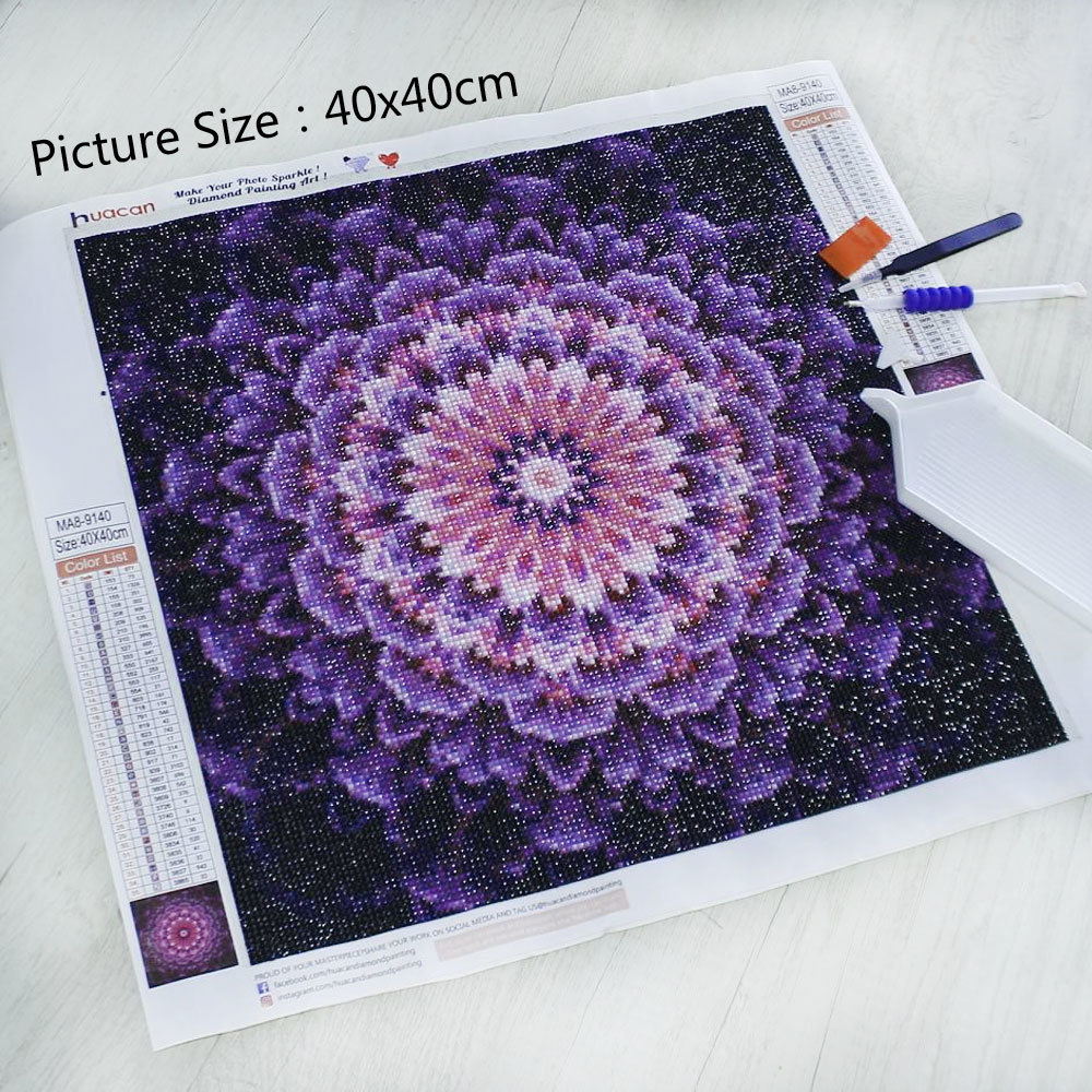 Pintura de diamantes 5D sin ma - Embroidery Flower reseña y precio