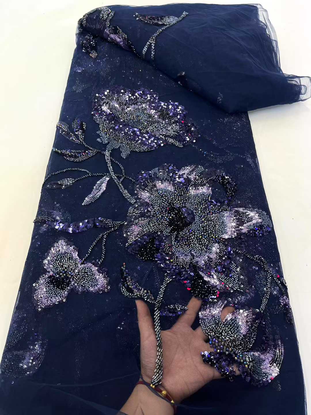 Llegada de encaje de tul con c - Embroidery Net Dress reseña y precio