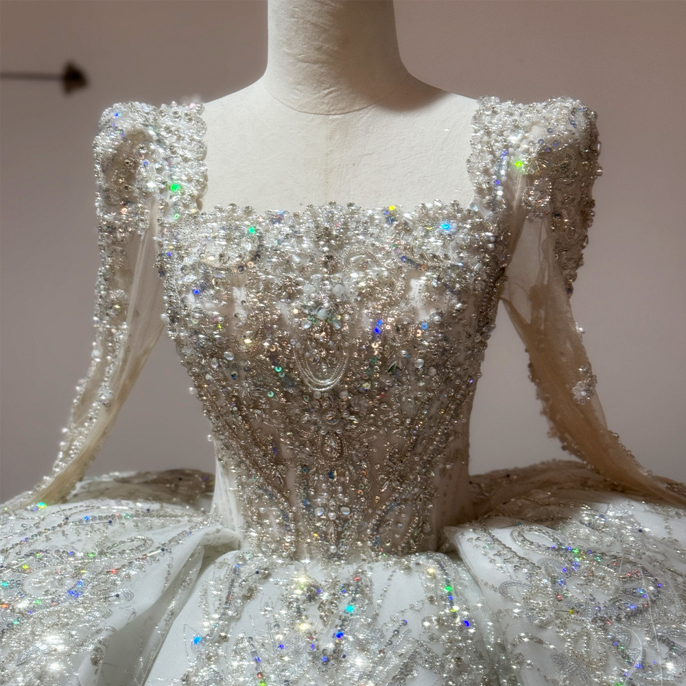 Vestido Boda Vestido Civil cue - Embroidery Organza reseña y precio