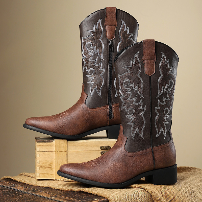 NUEVAS Botas Altas para Hombre - Embroidery Fabric reseña y precio
