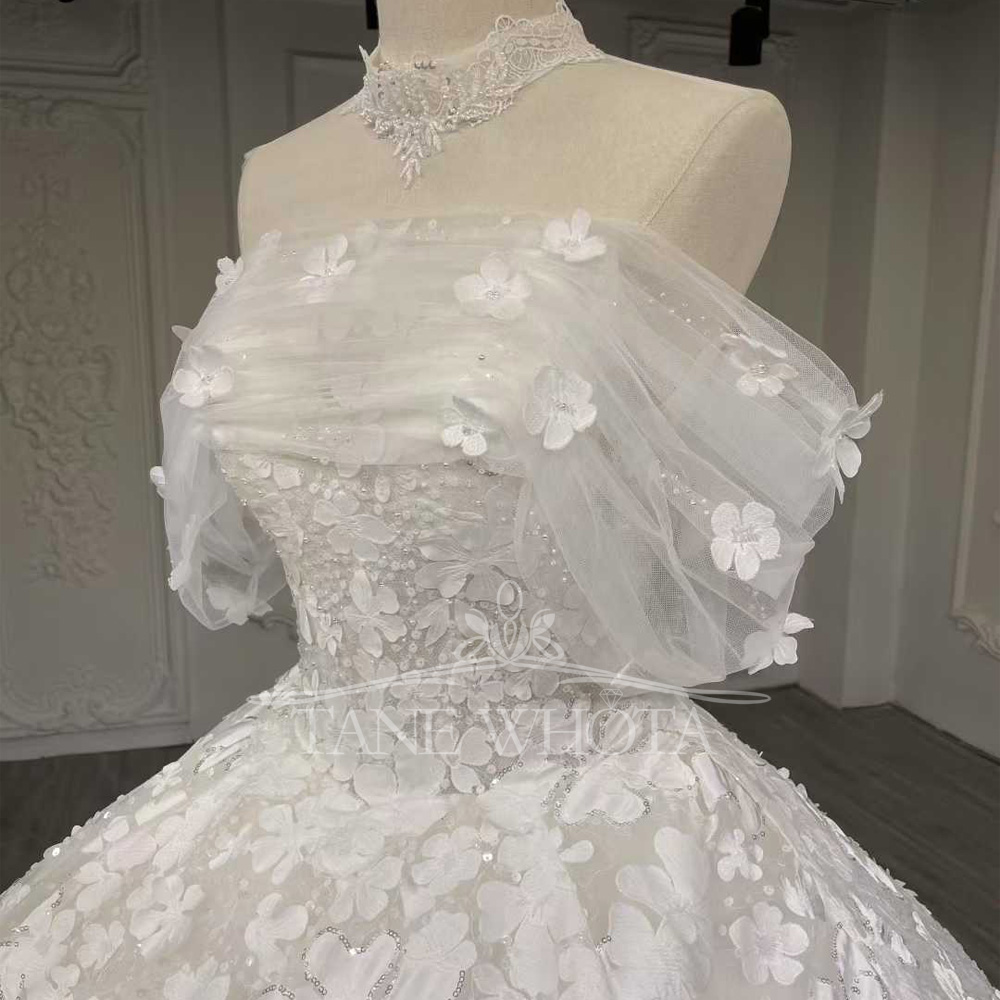 Vestido de novia de lentejuela - Embroidery Organza reseña y precio