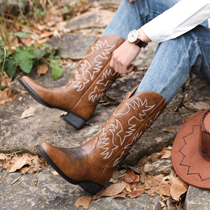Nuevas Botas Vaqueras Hechas a - Embroidery Fabric reseña y precio