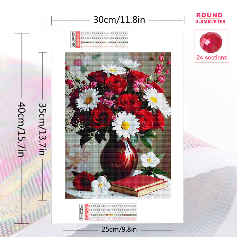 Pintura de Diamantes 5D DIY, M - Embroidery Roses reseña y precio