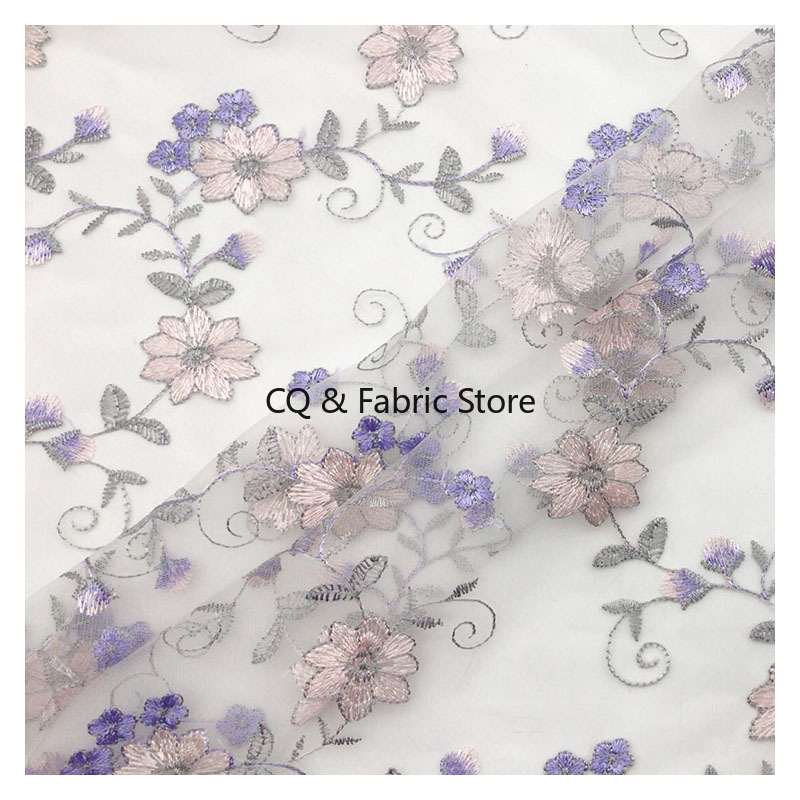 1 metro/lote 135cm Diy hilo de - Embroidery Net Dress reseña y precio
