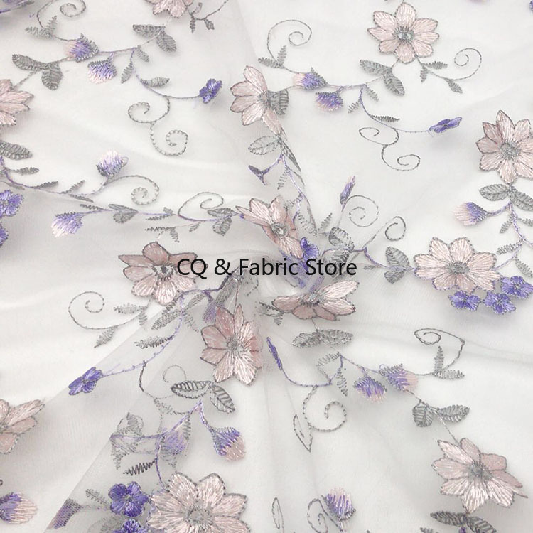 1 metro/lote 135cm Diy hilo de - Embroidery Net Dress reseña y precio