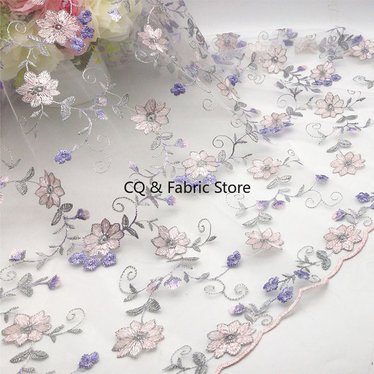 1 metro/lote 135cm Diy hilo de - Embroidery Net Dress reseña y precio